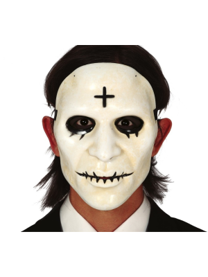 Mascara Purga Blanca con Cruz - Mascaras Halloween