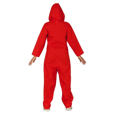 Costume Carcerato con Cappuccio Rosso - Disfraces de El Juego del Calamar Adulto