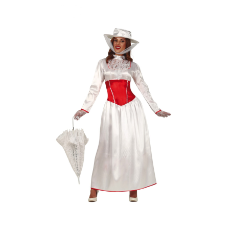 Disfraz de Niñera Blanca - Disfraces de Mary Poppins Adultos