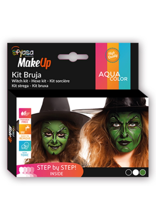 Maquillaje de Bruja 3 Colores - Maquillaje