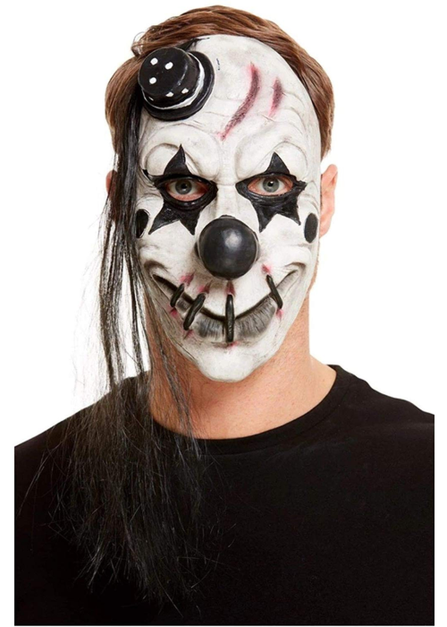 Mascara Payaso con Gorrito Negro - Mascaras Halloween