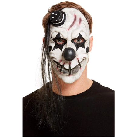 Mascara Payaso con Gorrito Negro - Mascaras Halloween