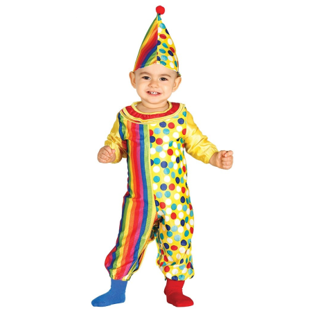 Disfraz de Payaso Rainbows Bebe - Disfraces de Payasos, Arlequines y Bufones