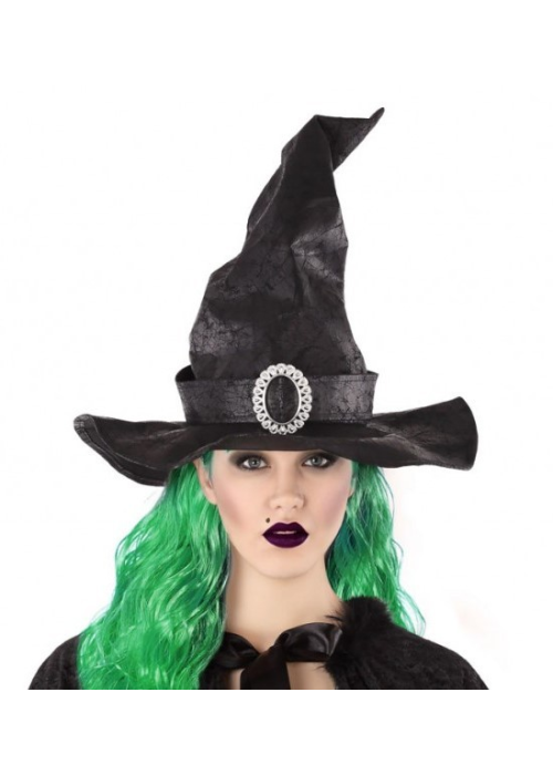 Sombrero Bruja Negra - Complementos de Brujas y hechiceros