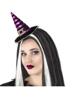 Sombrero Bruja Mini Morado - Complementos de Brujas y hechiceros