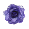 Flor con Pinza y Purpurina Morado - Flores y Peinetas de Flamenca