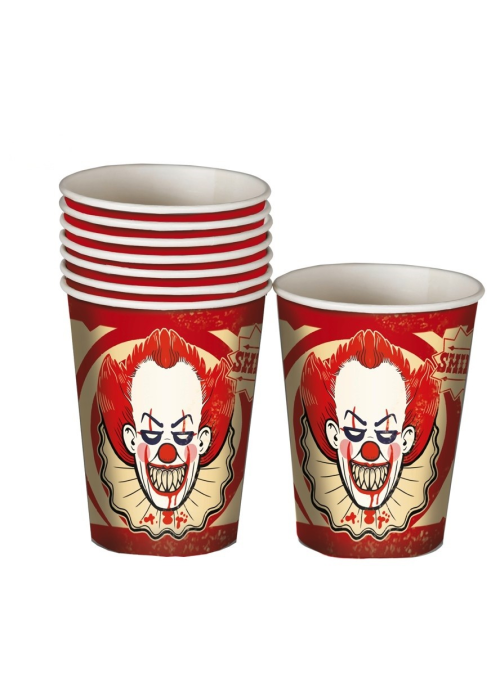 Ontzi Clown 8 uds 10cms