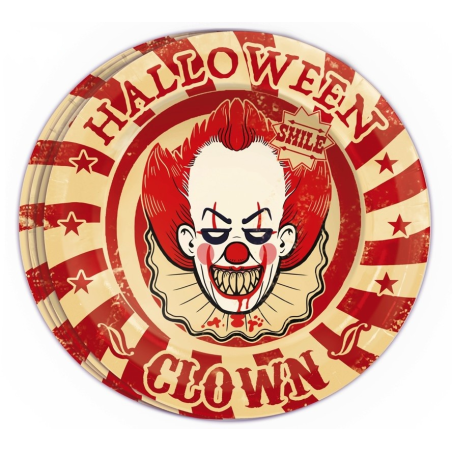 plater Clown 8 uds 23cms