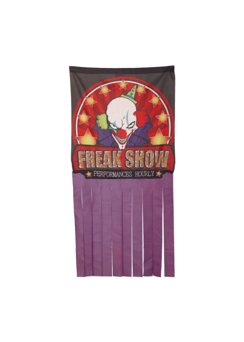 Cortina Show Payaso - Decoracion Halloween