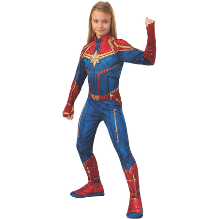 Disfraz de capitana Marvel Classic Infantil - Infinity War y Endgame