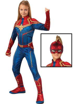 Disfraz de capitana Marvel Classic Infantil - Infinity War y Endgame