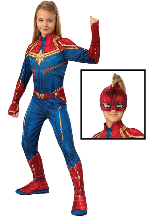 Disfraz de capitana Marvel Classic Infantil - Infinity War y Endgame