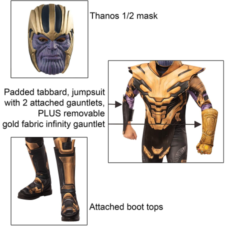Disfraz de Thanos Endgame Premium Infantil - Infinity War y Endgame