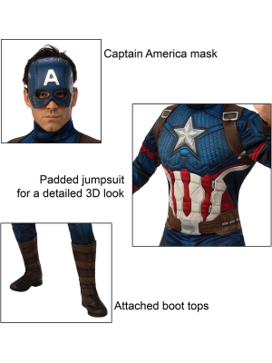 Disfraz de Capitan America Endgame DLX - Infinity War y Endgame