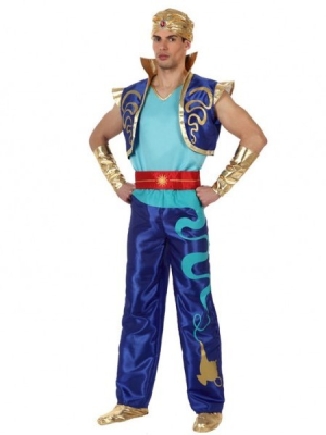 Disfarce de Gênio Árabe - Disfraces de Aladdin Adulto