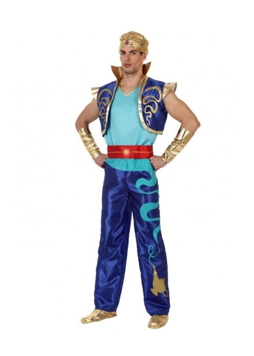 Disfarce de Gênio Árabe - Disfraces de Aladdin Adulto