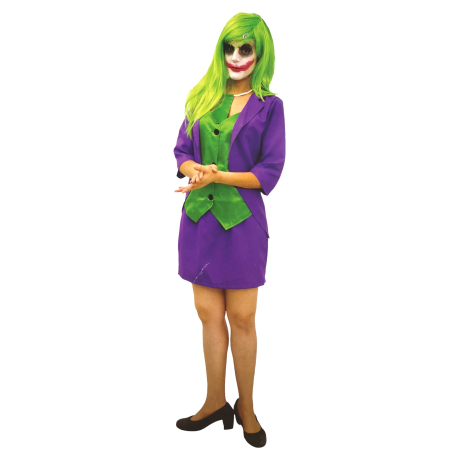 Disfraz de Joker Morado para Mujer - Disfraces Halloween Payasos