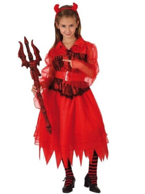 Disfraz de Bruja Demonio Infantil - Disfraces Halloween Niña