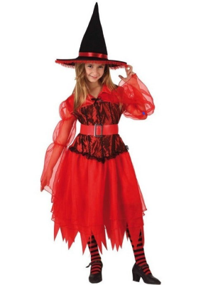 Disfraz de Bruja Demonio Infantil - Disfraces Halloween Niña
