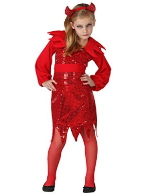 Disfraz de Diablesa Disco Infantil - Disfraces Halloween Niña