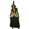 Disfraz de Bruja Verde Largo - Disfraces de Brujas y Hechiceros para Mujer