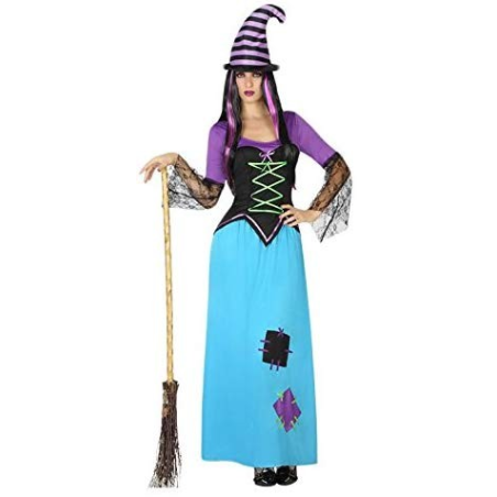 Disfraz de Bruja Colores Larga - HALLOWEEN