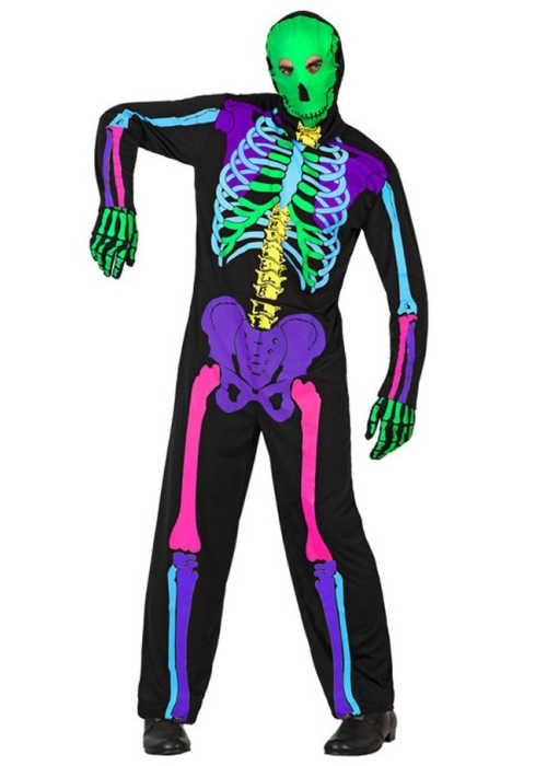 Disfraz de Esqueleto multicolor - HALLOWEEN