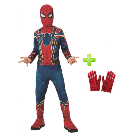 Disfraz de Iron Spiderman con Guantes - Packs de Spiderman