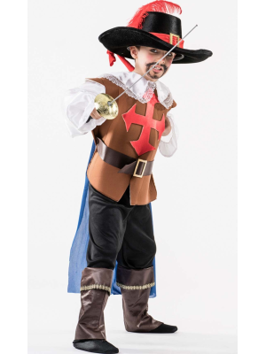 Disfraz de Mosquetero Marron Niño - Disfraces de Mosqueteros para Niños