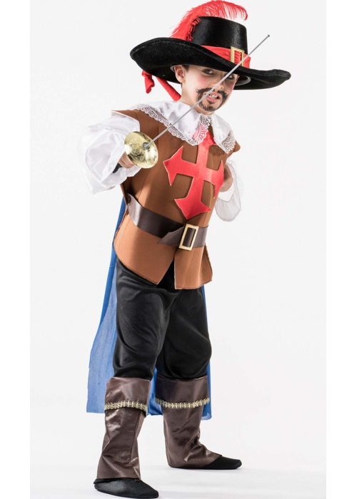 Disfraz de Mosquetero Marron Niño - Disfraces de Mosqueteros para Niños