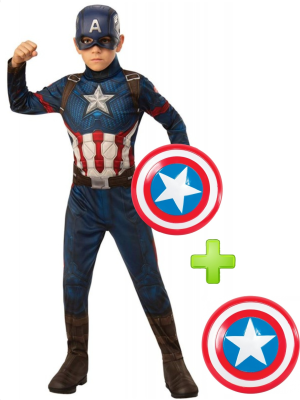 Comprar Disfraz de Capitan America con Escudo - Packs Capitan America