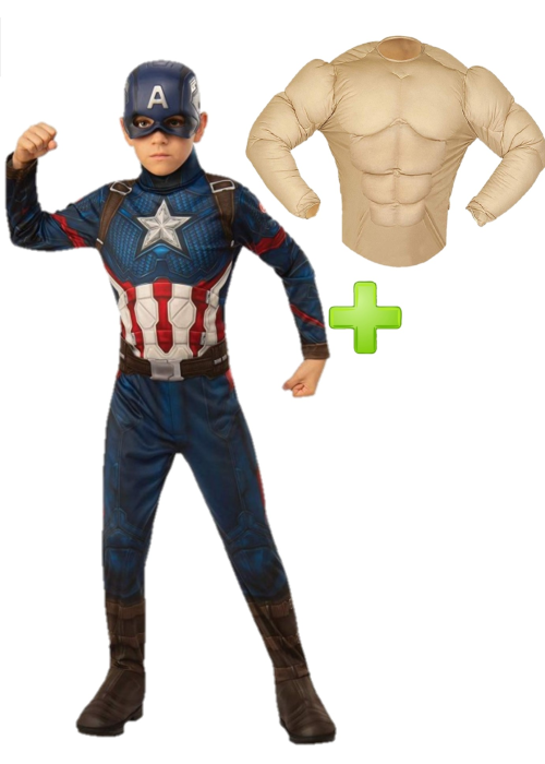 Mozorrotzeko Captain America Muscled seme-alabak