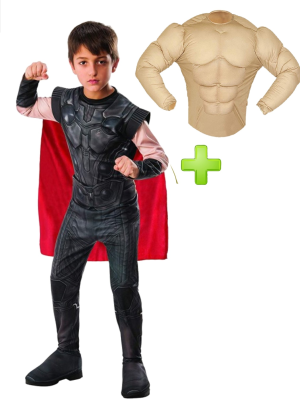 Disfraz de Thor con Musculos infantil - Packs de Thor