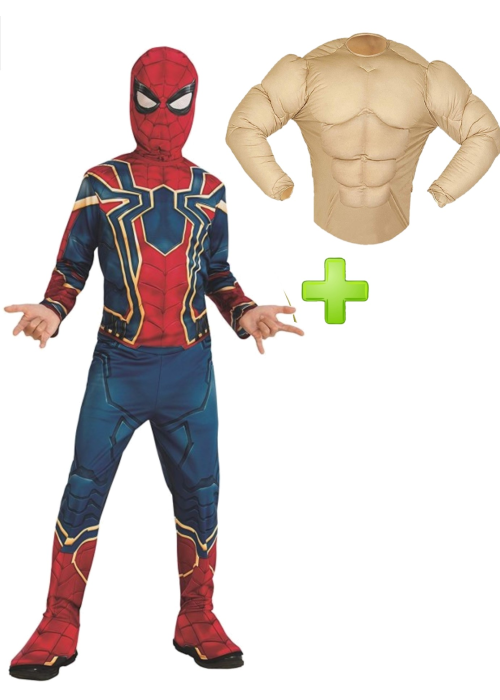 Disfraz Spiderman musculoso adulto 