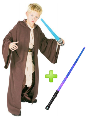 Comprar Disfraz de Capa Jedi con Sable - Packs Star Wars