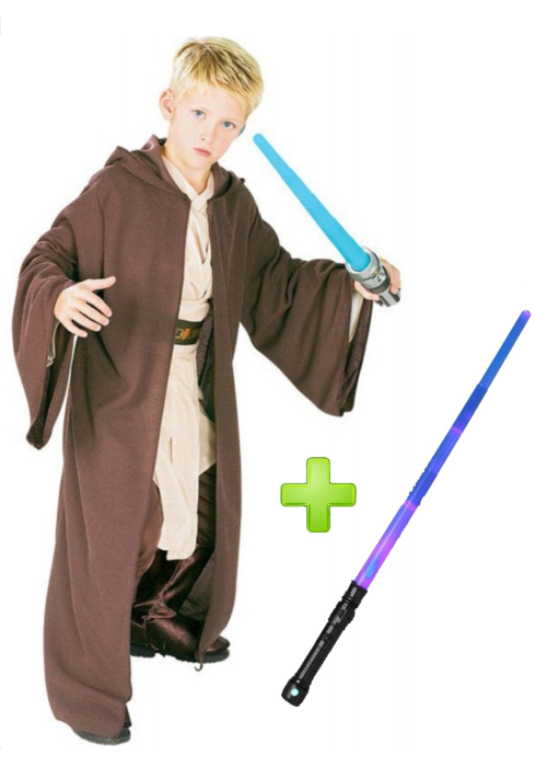Disfraz de Capa Jedi con Sable - Packs Star Wars