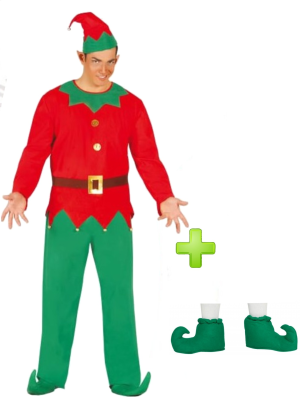 Disfraz de Elfo con babuchas - Packs Navideños