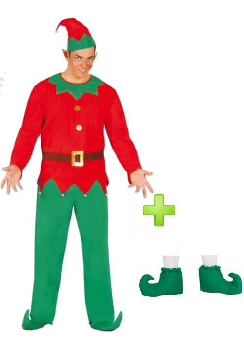 Disfraz de Elfo con babuchas - Packs Navideños