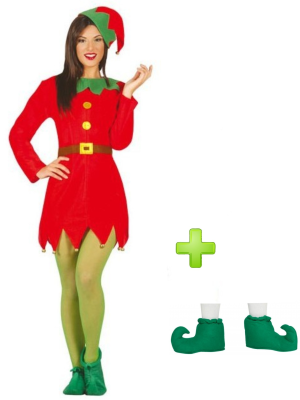 Disfraz de Elfa con babuchas - Packs Navideños