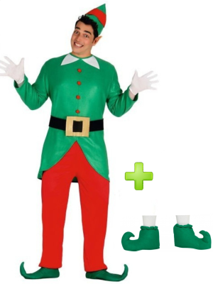 Disfraz de Elfo Verde con Babuchas - Packs Navideños
