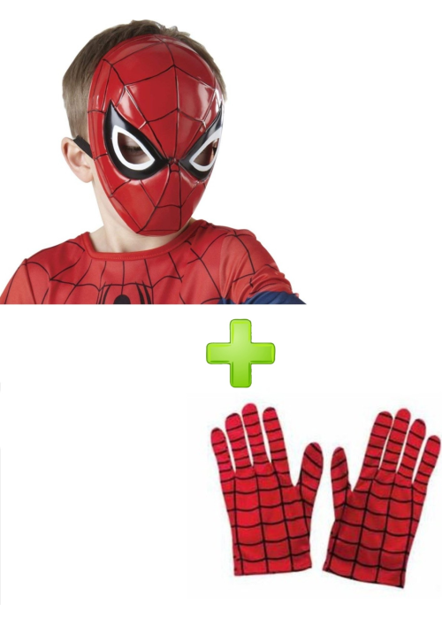 La màscara de Spiderman i guants.
