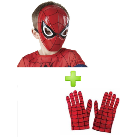 Mascara de Spiderman y guantes. - Packs de Spiderman