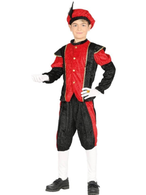 Disfraz de Paje Rojo Infantil - Disfraces Navideños para Niños