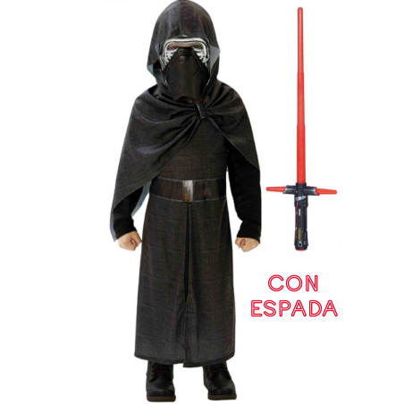 Disfraz de kylo Ren deluxe con espada 7-9años - **Productos NO Amazon**