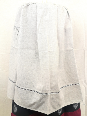 Delantal Gris Claro - TRAJES REGIONALES
