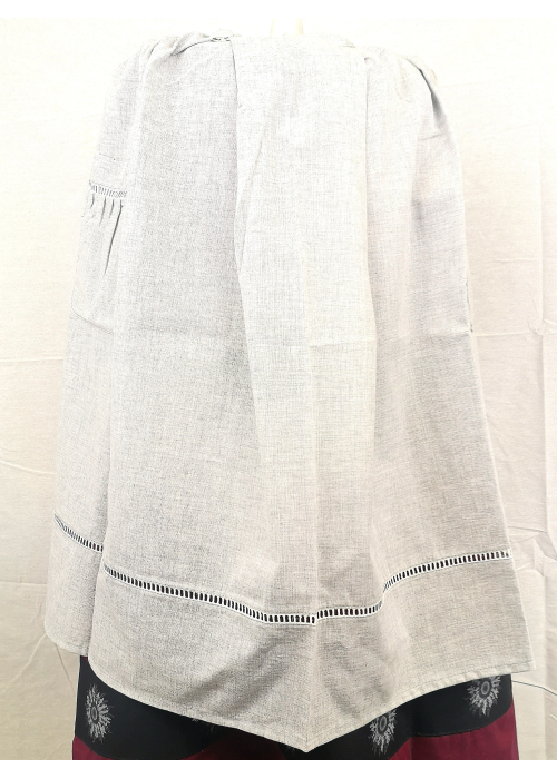 Delantal Gris Claro - TRAJES REGIONALES