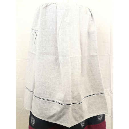Delantal Gris Claro - TRAJES REGIONALES