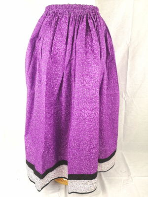 Comprar Falda Casera Flores Lilas - Faldas Regionales, Enaguas y Pololos