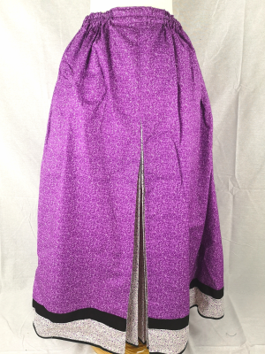 Comprar Falda Casera Flores Lilas - Faldas Regionales, Enaguas y Pololos