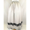 Falda Casera Gris Bies Negro de Eguzkilore - Faldas Regionales, Enaguas y Pololos